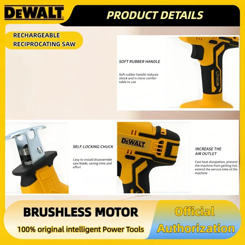 Sega reciproca elettrica brushless Dewalt 20V — utensile cordless da 2800 RPM per tagliare metallo, legno e tubi