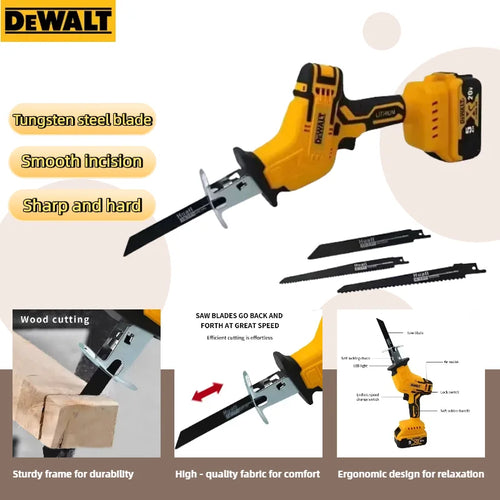 Dewalt 2800 RPM 3999 W Sega Elettrica Brushless 20 V — Sega reciproca cordless per taglio di metallo, legno e tubi, utensile elettrico potente