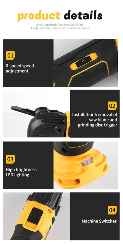 Utensile oscillante DeWalt Brushless a sgancio rapido — strumento multifunzionale, macchina da taglio elettrica ricaricabile