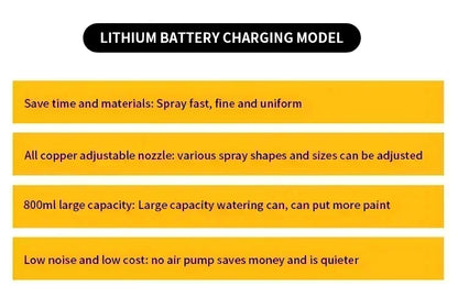 Pistola a spruzzo elettrica senza fili DEWALT da 800 ml — verniciatore portatile ad alta potenza per rivestimenti auto e mobili, aerografo compatibile con batteria DEWALT