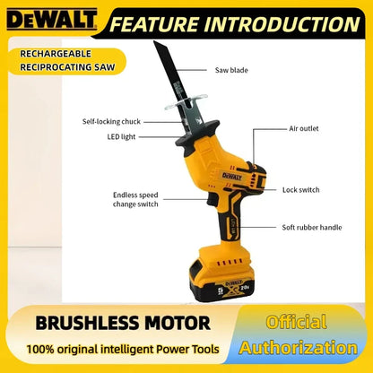 Sega reciproca elettrica brushless Dewalt 20V — utensile cordless da 2800 RPM per tagliare metallo, legno e tubi