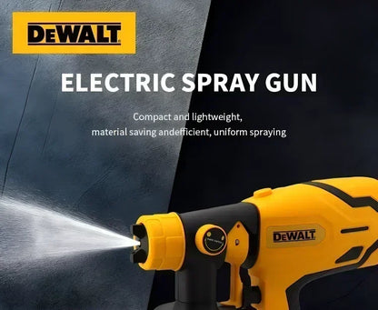 Pistola a spruzzo elettrica senza fili DEWALT da 800 ml — verniciatore portatile ad alta potenza per rivestimenti auto e mobili, aerografo compatibile con batteria DEWALT