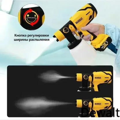 Pistola a spruzzo elettrica senza fili DEWALT da 800 ml — verniciatore portatile ad alta potenza per rivestimenti auto e mobili, aerografo compatibile con batteria DEWALT