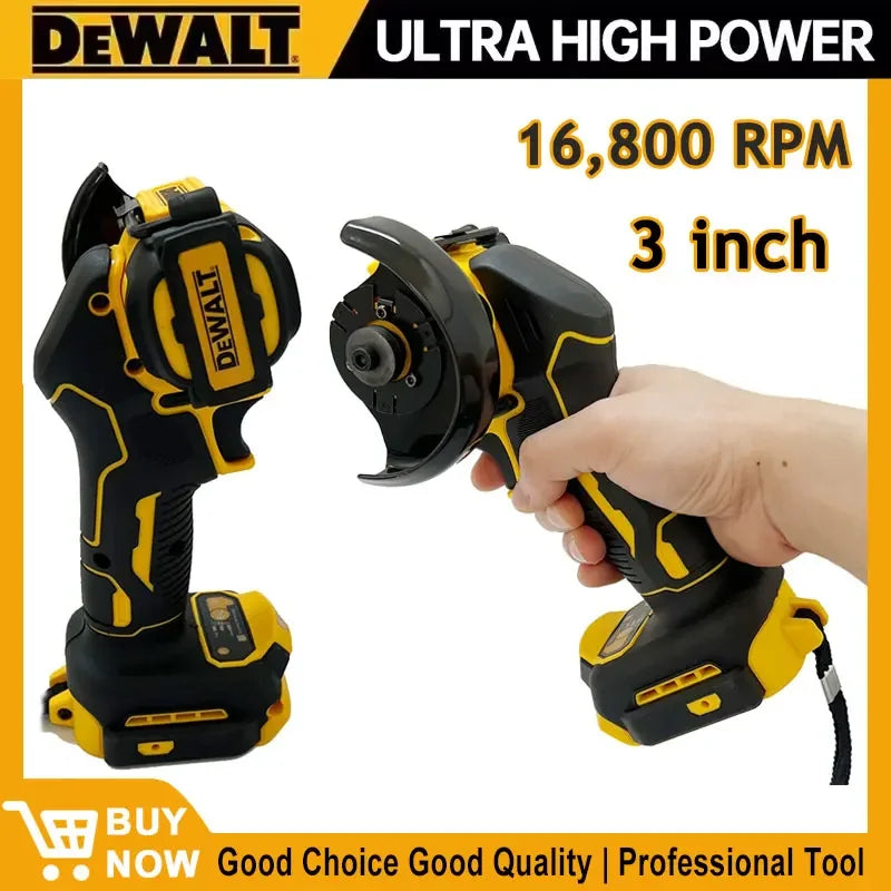 Smerigliatrice angolare mini DEWALT 20V/18V a batteria, cordless — macchina per smerigliatura e lucidatura, smerigliatrice elettrica per taglio con disco diamantato, utensile elettrico.